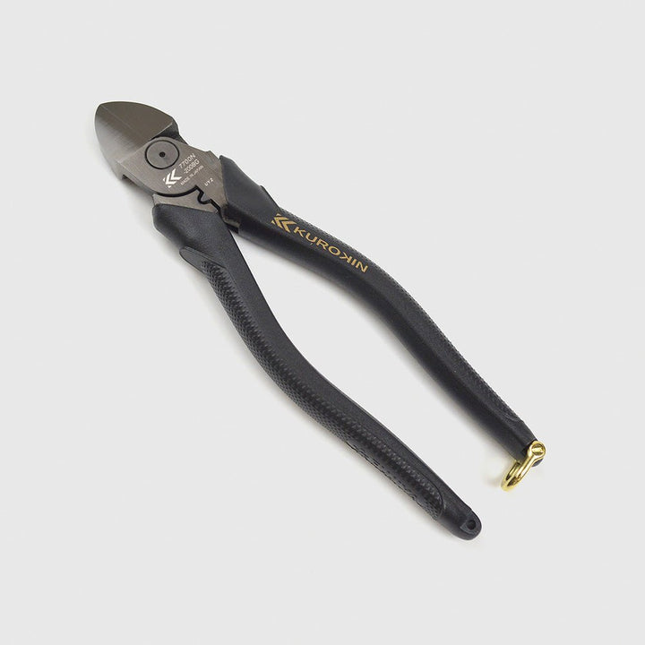 [7700N-200BG] KUROKIN 黒金(Black & Gold) 電工名人偏芯薄刃ニッパ 単品1丁 - MisakaZoo