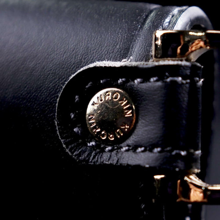 [AH-63BG] KUROKIN 黒金(Black & Gold) ホルダー3段 LIGHT PU LEATHER SERIES 単品1個