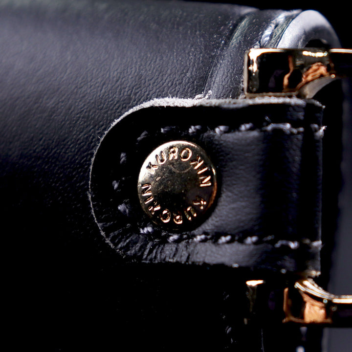[AH-63BG] KUROKIN 黒金(Black & Gold) ホルダー3段 LIGHT PU LEATHER SERIES 単品1個