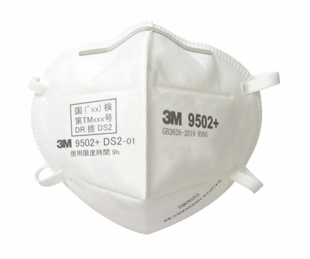 「排気弁なし｜１ケースで10袋入」 3M Japan｜スリーエム ジャパン 使い捨て式防じんマスク 9502+DS2 日本国家検定合格品DS2-粒子捕集効率95％以上 １ケース(500枚入)
