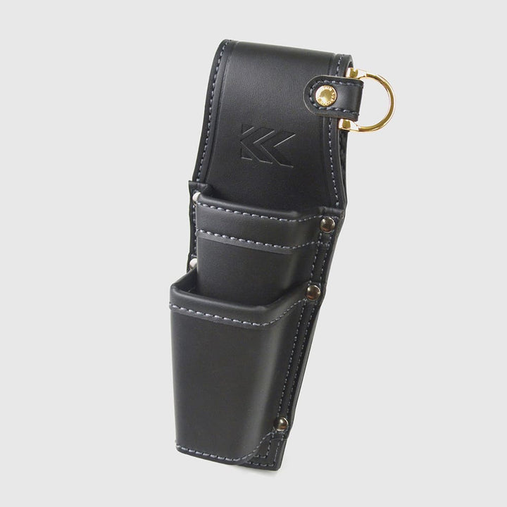 [AH-63BG] KUROKIN 黒金(Black & Gold) ホルダー3段 LIGHT PU LEATHER SERIES 単品1個