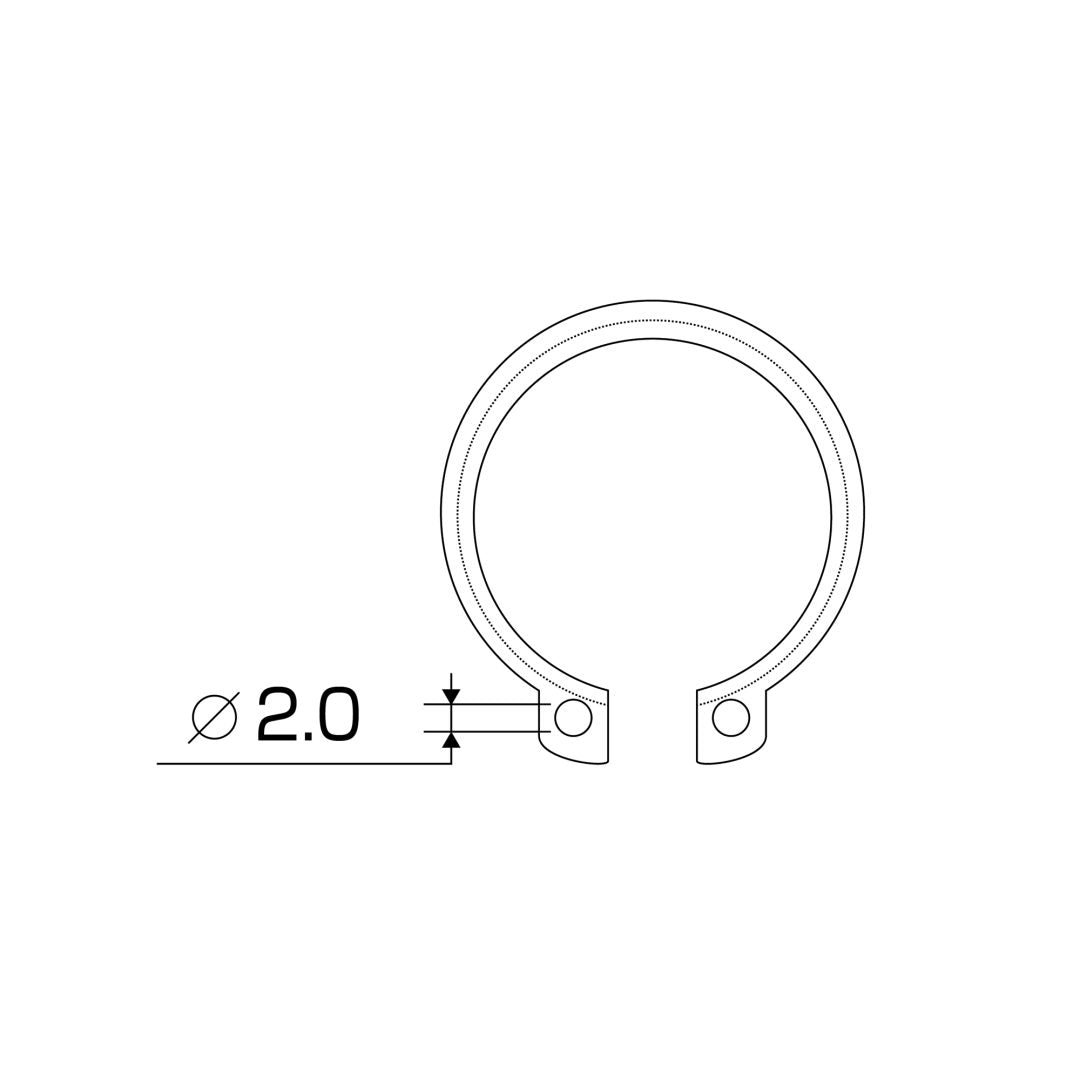 アネックス(Anex) AOA-30CR オフセットアダプター30mm用 ソケット用Ｃリング