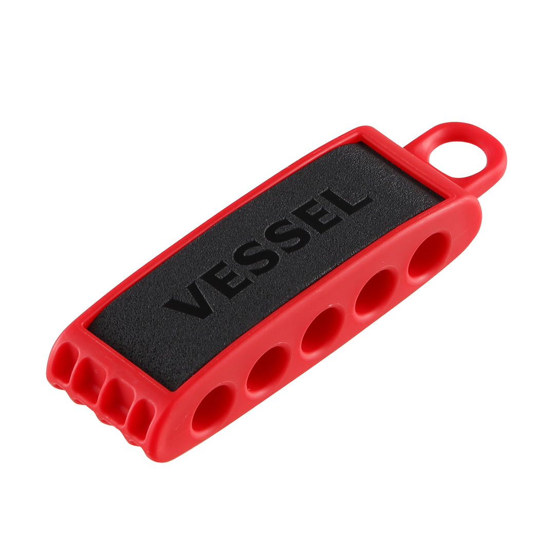 VESSEL ビットホルダー５本用 赤 BH-05R