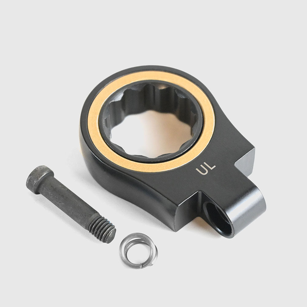 [CWLA-19-BG] KUROKIN 黒金(Black & Gold) 交換用首振りラチェットヘッド 19mm 1セット