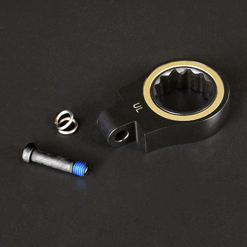 [CWLA-19-BG] KUROKIN 黒金(Black & Gold) 交換用首振りラチェットヘッド 19mm 1セット