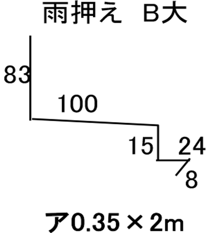 [送料後連絡] ガルバリウム鋼板 屋根・壁用役物 [バリエーション商品]