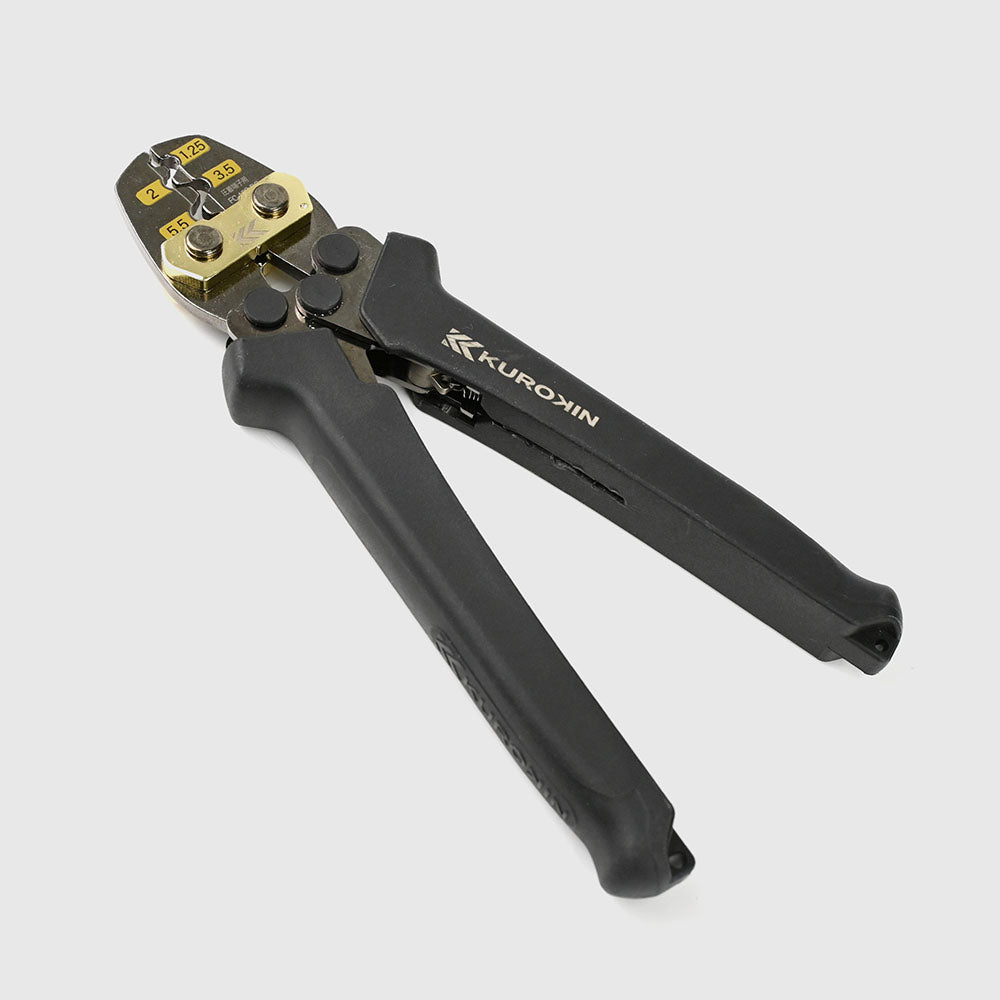 [FC-15S-BG] KUROKIN 黒金(Black & Gold) 圧着工具（裸端子・裸スリーブ用） 単品1丁