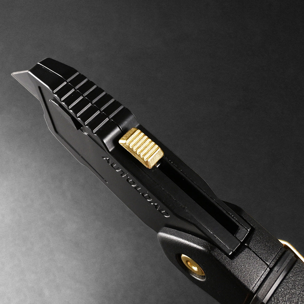 [FK12-BG] KUROKIN 黒金(Black & Gold) 電工ユーティリティナイフ（折りたたみタイプ） 単品1丁