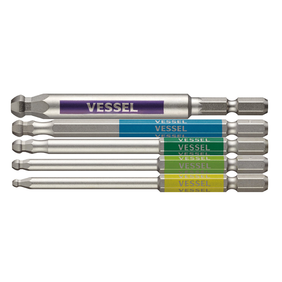 VESSEL 片頭ボールポイント 剛彩ビット 5本組 GS5P-35
