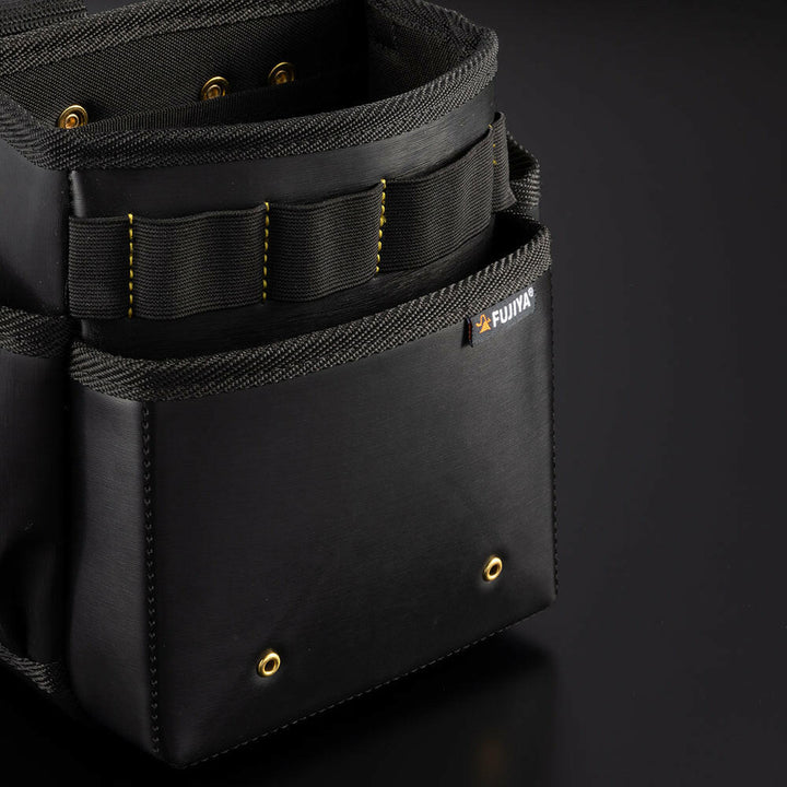 [PS-22BG] KUROKIN 黒金(Black & Gold) 腰袋スタンダード2段 単品1個