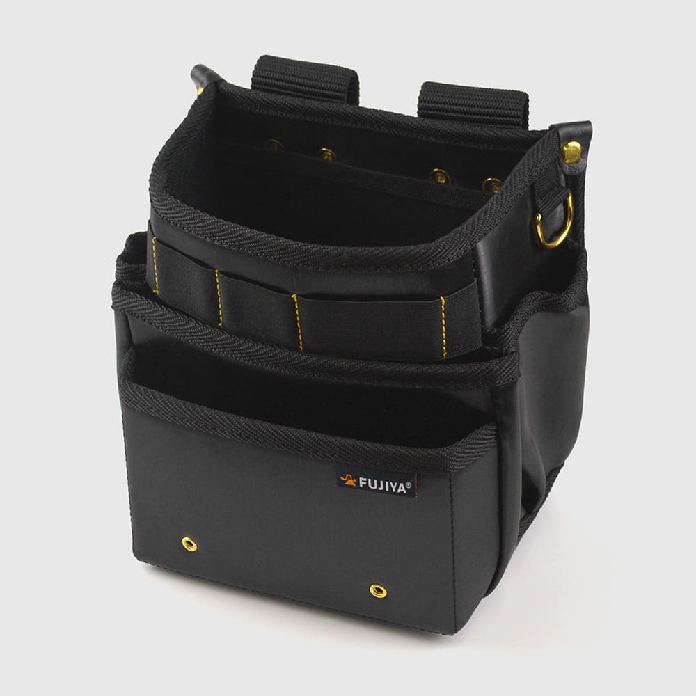 [PS-22BG] KUROKIN 黒金(Black & Gold) 腰袋スタンダード2段 単品1個