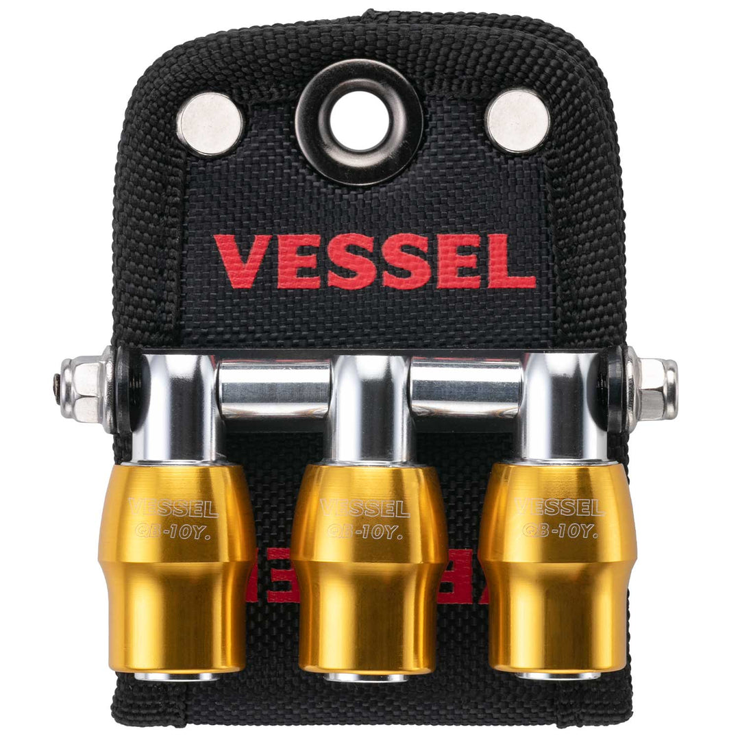 VESSEL クイックキャッチャー３連ホルダー QB-10B3Y QB-10B3Y