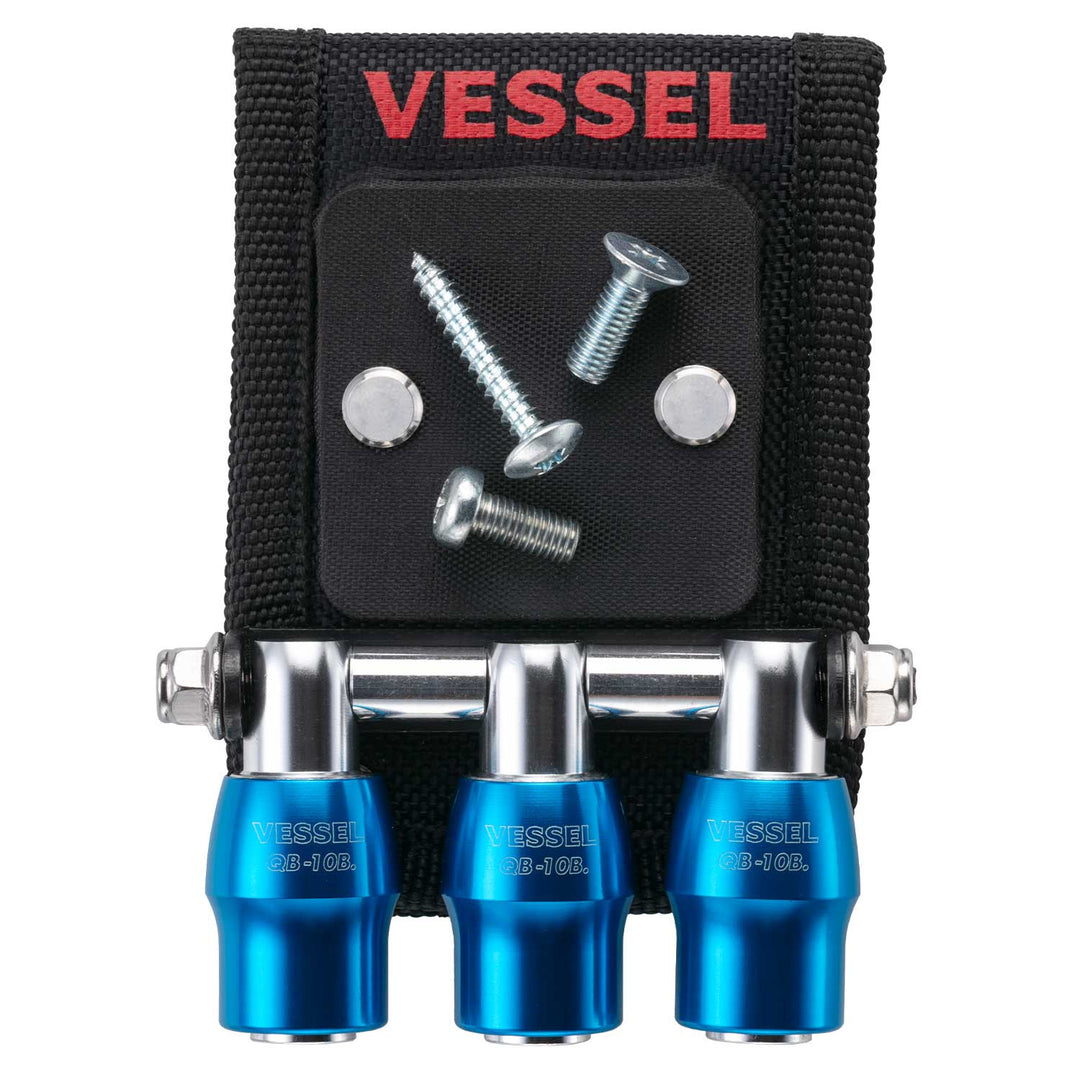 VESSEL クイックキャッチャー３連ホルダー マグネット付 QB-10MB3B QB-10MB3B