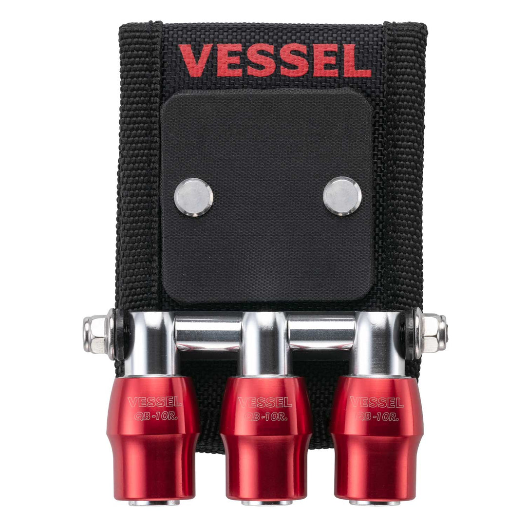 VESSEL クイックキャッチャー３連ホルダー マグネット付 QB-10MB3R QB-10MB3R