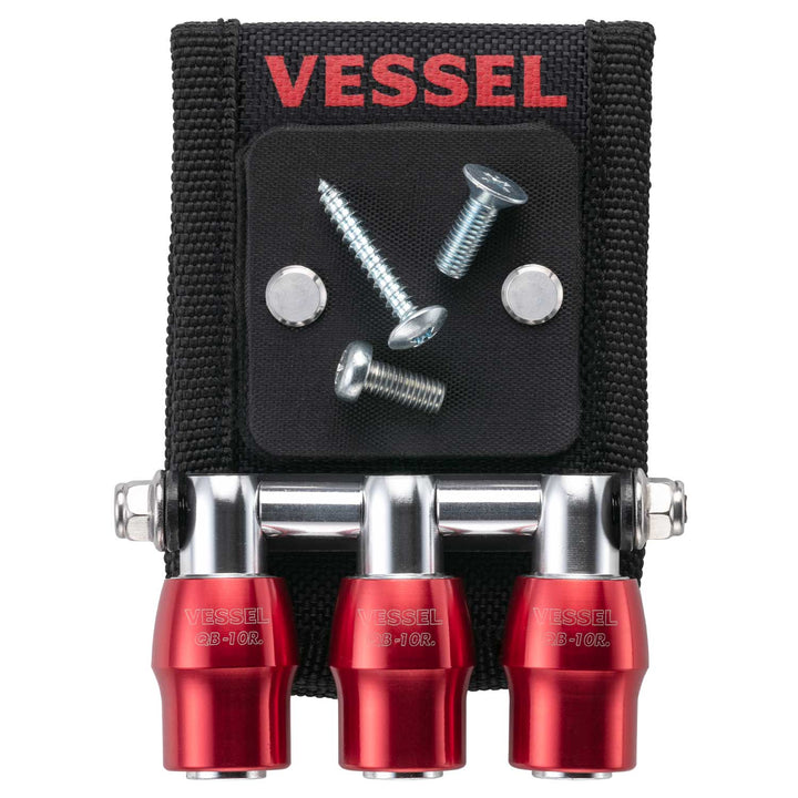 VESSEL クイックキャッチャー３連ホルダー マグネット付 QB-10MB3R QB-10MB3R