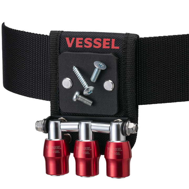 VESSEL クイックキャッチャー３連ホルダー マグネット付 QB-10MB3R QB-10MB3R