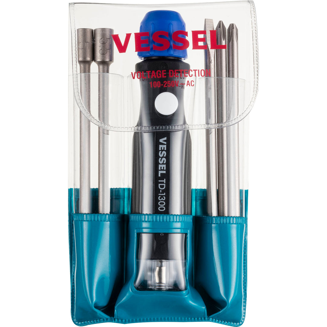 VESSEL 検電差替5本組ドライバーセット TD-1300B