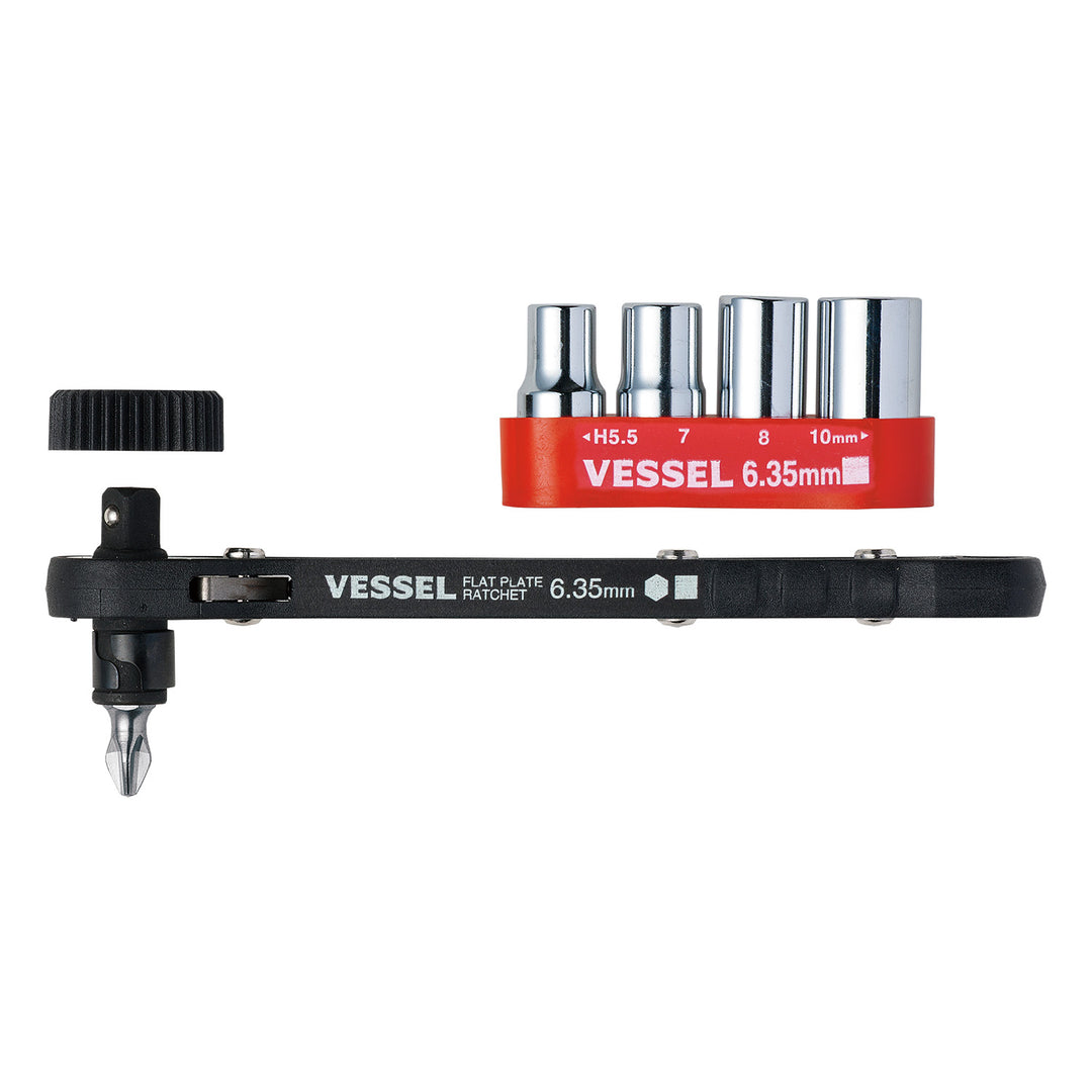 VESSEL 板ラチェットソケットドライバーセット TD-72