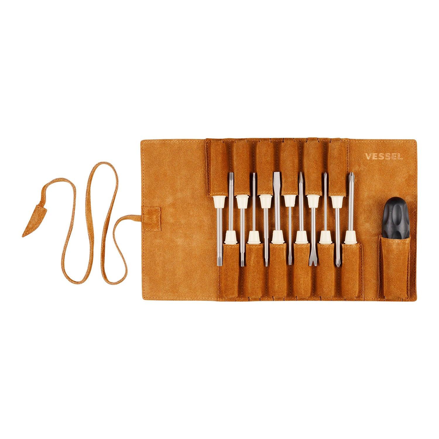 ベッセルファミドラ12 差替ドライバー本革巻No.TD-812LR(差替軸12本