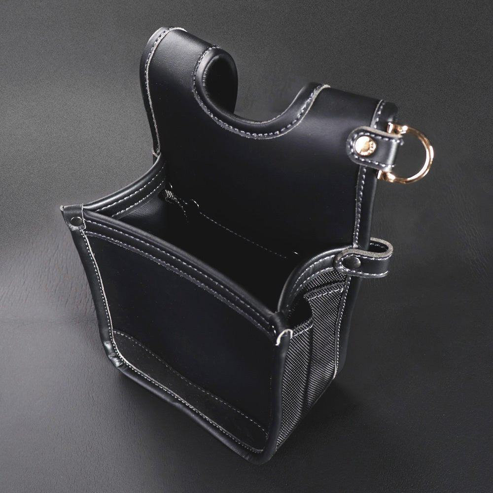 [AB-41BG] KUROKIN 黒金(Black & Gold) 建築薄型腰袋1段 単品1個 - MisakaZoo