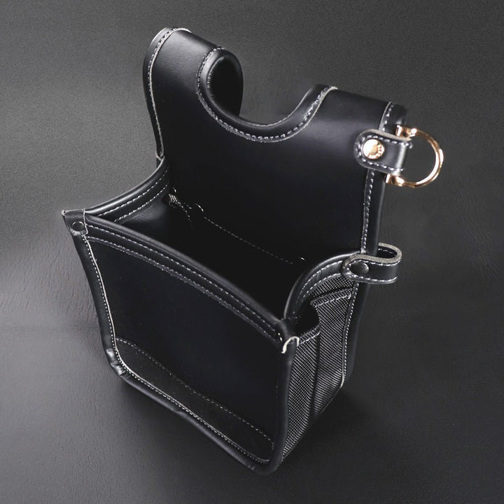 [AB-42BG] KUROKIN 黒金(Black & Gold) 建築薄型腰袋2段 単品1個 - MisakaZoo
