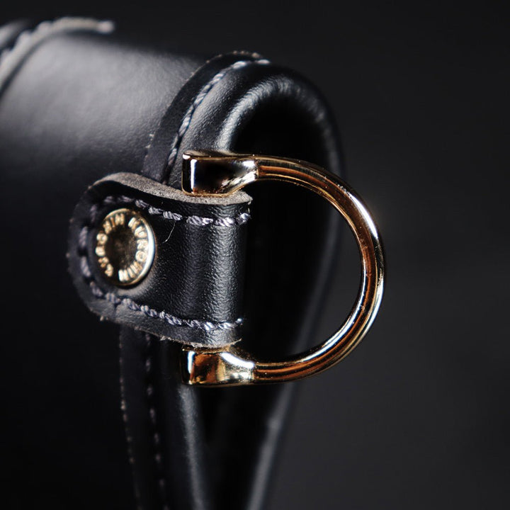 [AB-43BG] KUROKIN 黒金(Black & Gold) 建築薄型腰袋3段 単品1個 - MisakaZoo