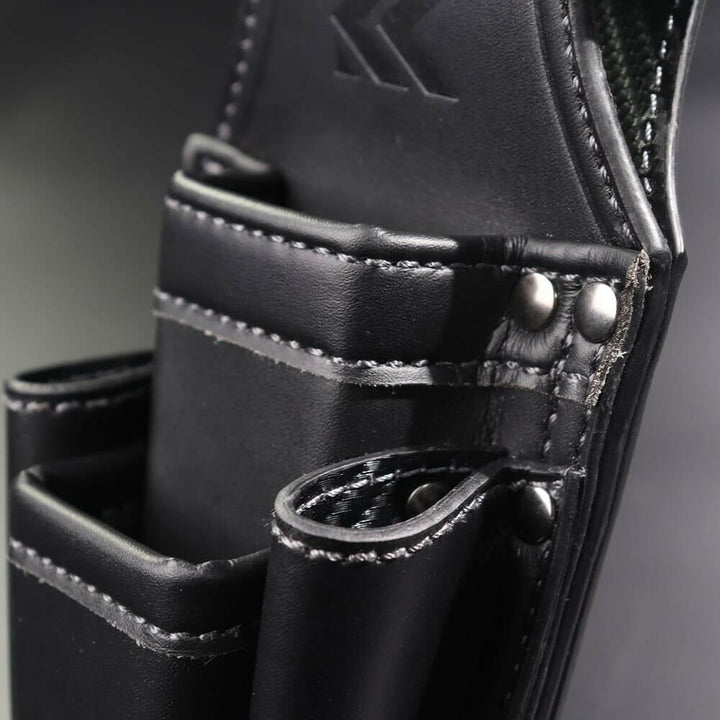 [AH-21BG] KUROKIN 黒金(Black & Gold) ペン型電動ドライバーホルダー LIGHT PU LEATHER SERIES 単品1個 - MisakaZoo