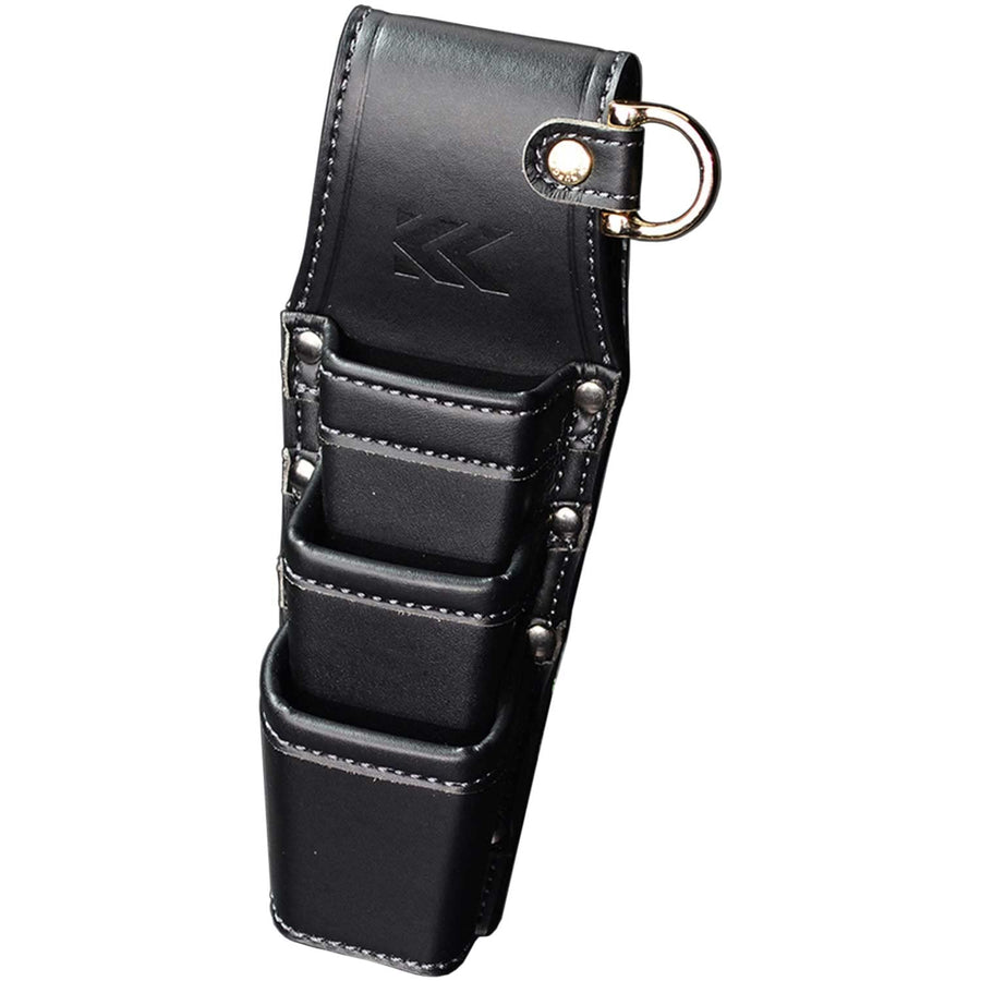 [AH-63BG] KUROKIN 黒金(Black & Gold) ホルダー3段 LIGHT PU LEATHER SERIES 単品1個 - MisakaZoo