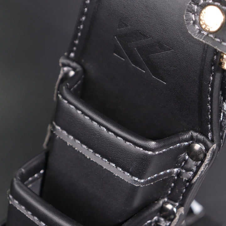 [AH-63BG] KUROKIN 黒金(Black & Gold) ホルダー3段 LIGHT PU LEATHER SERIES 単品1個 - MisakaZoo