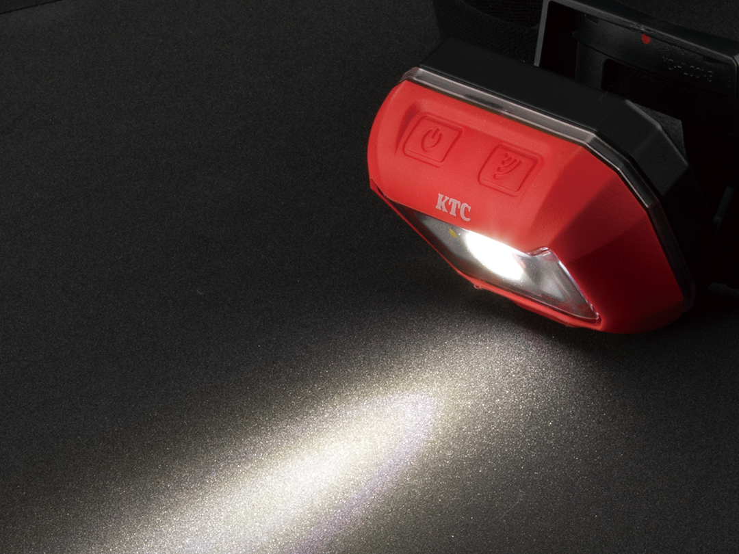 [AL813M] KTC(京都機械工具)充電式LEDヘッドライト（最大400lm・IP65） 単品1本