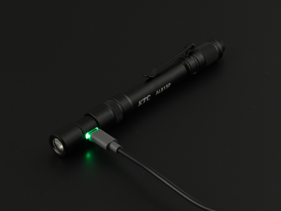 [AL815P] KTC(京都機械工具)充電式LEDペンライト（最大350lm・IP66） 単品1本