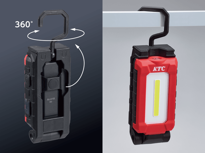 [AL818] KTC(京都機械工具)充電式LED折りたたみライト（充電時間約3.0時間） 単品1個 - MisakaZoo