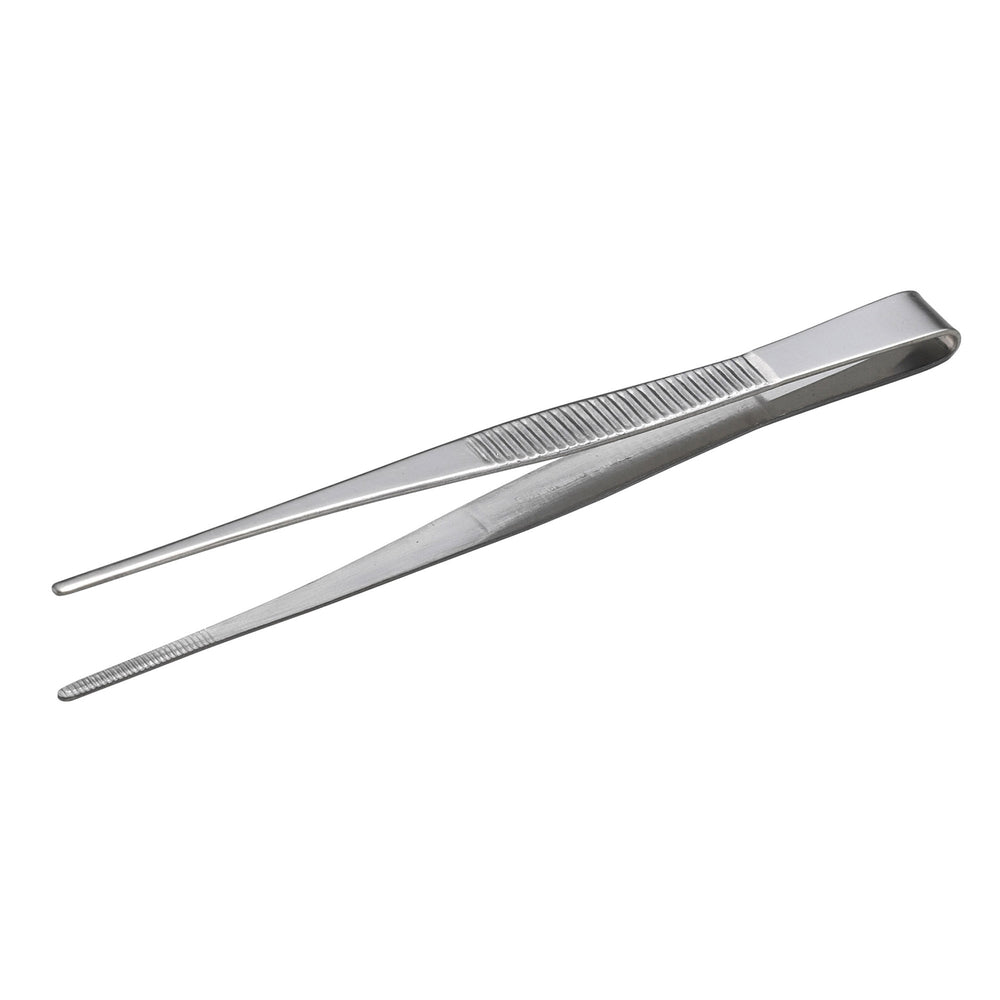ANEX 120 Stainless Steel Tweezers Straight 115mm (Serrated Tip) - MisakaZoo