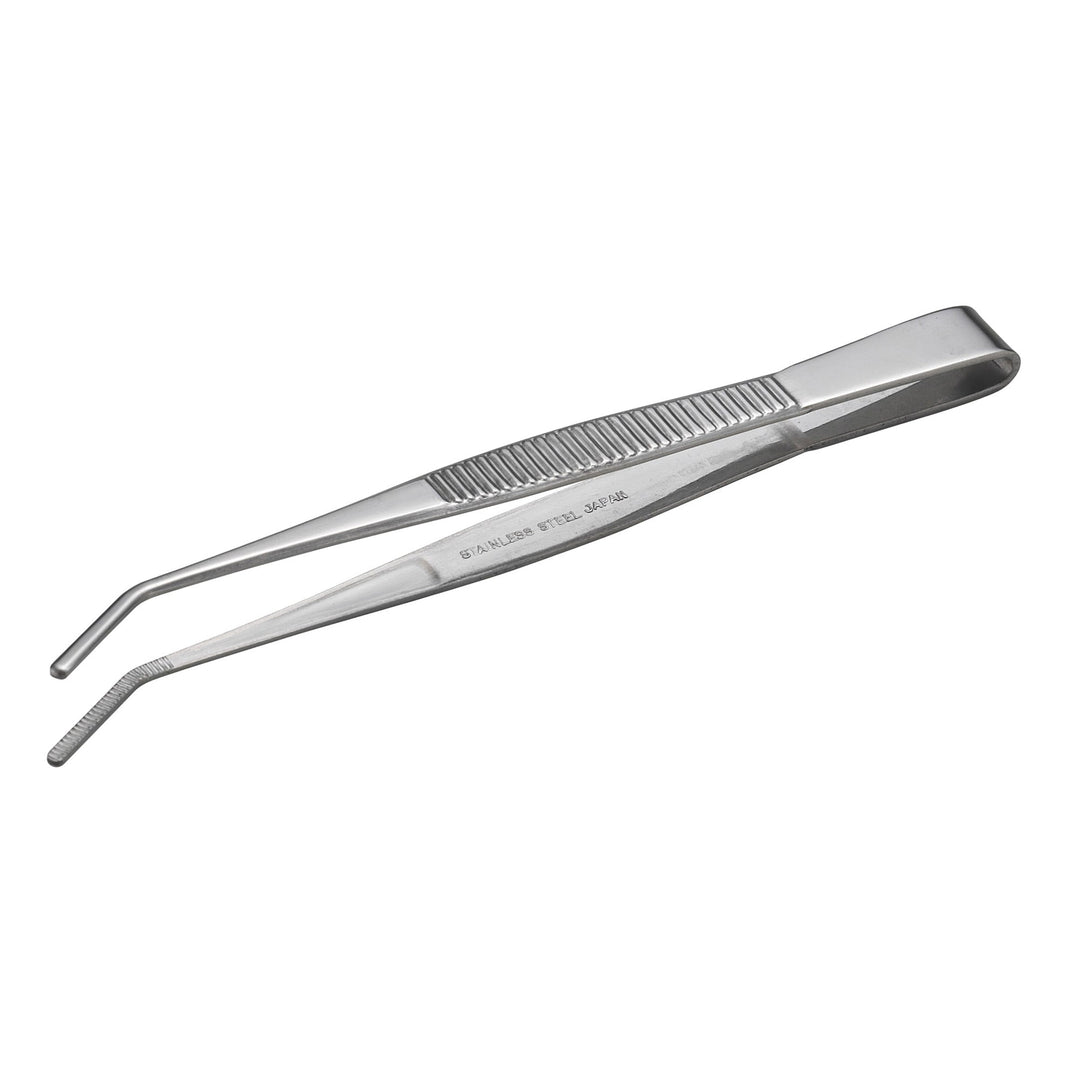 アネックス(Anex) 122 ステンレスピンセット 先曲125ｍｍ（先端ギザ） - MisakaZoo