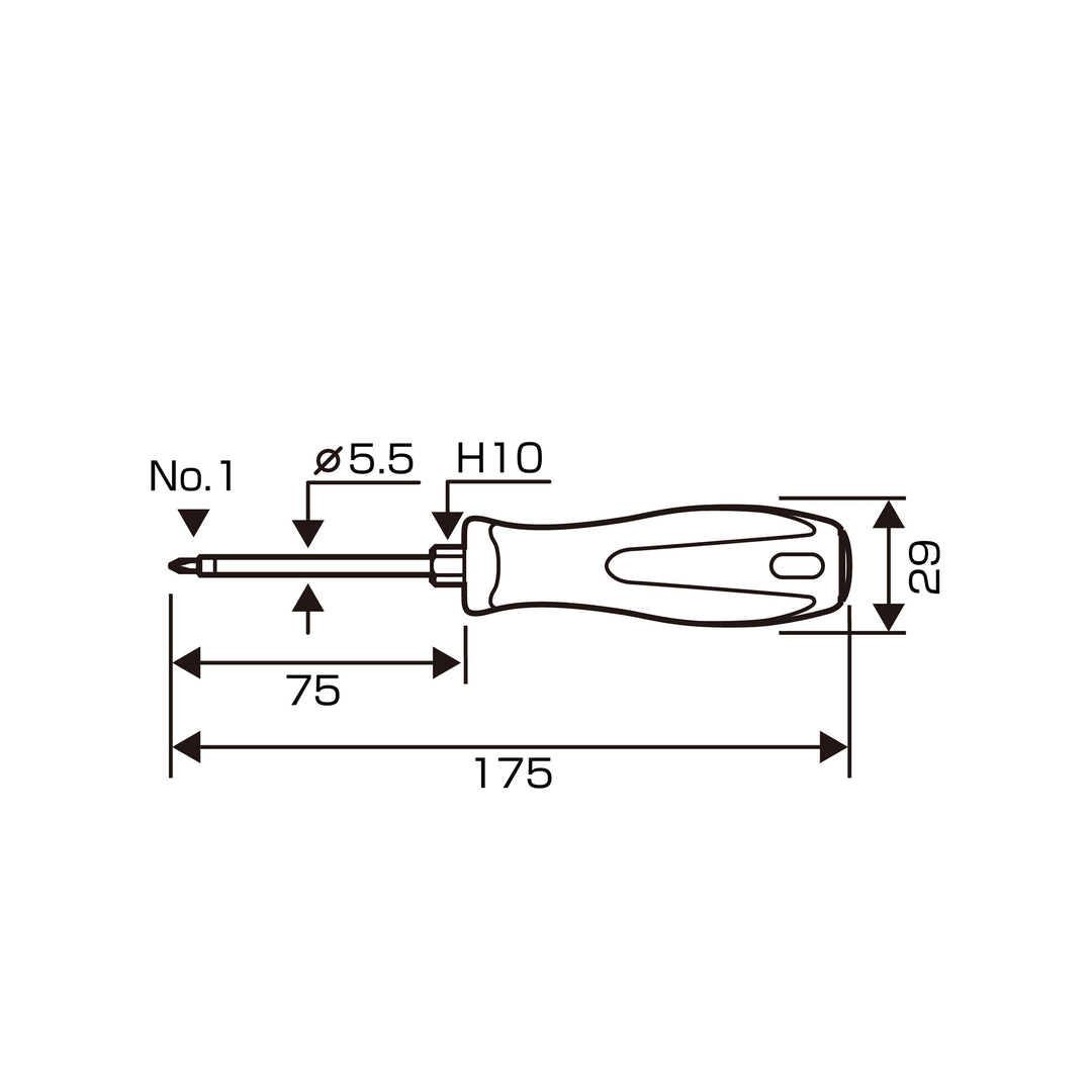 アネックス(Anex) 1550 スーパーフィット貫通ドライバー - MisakaZoo