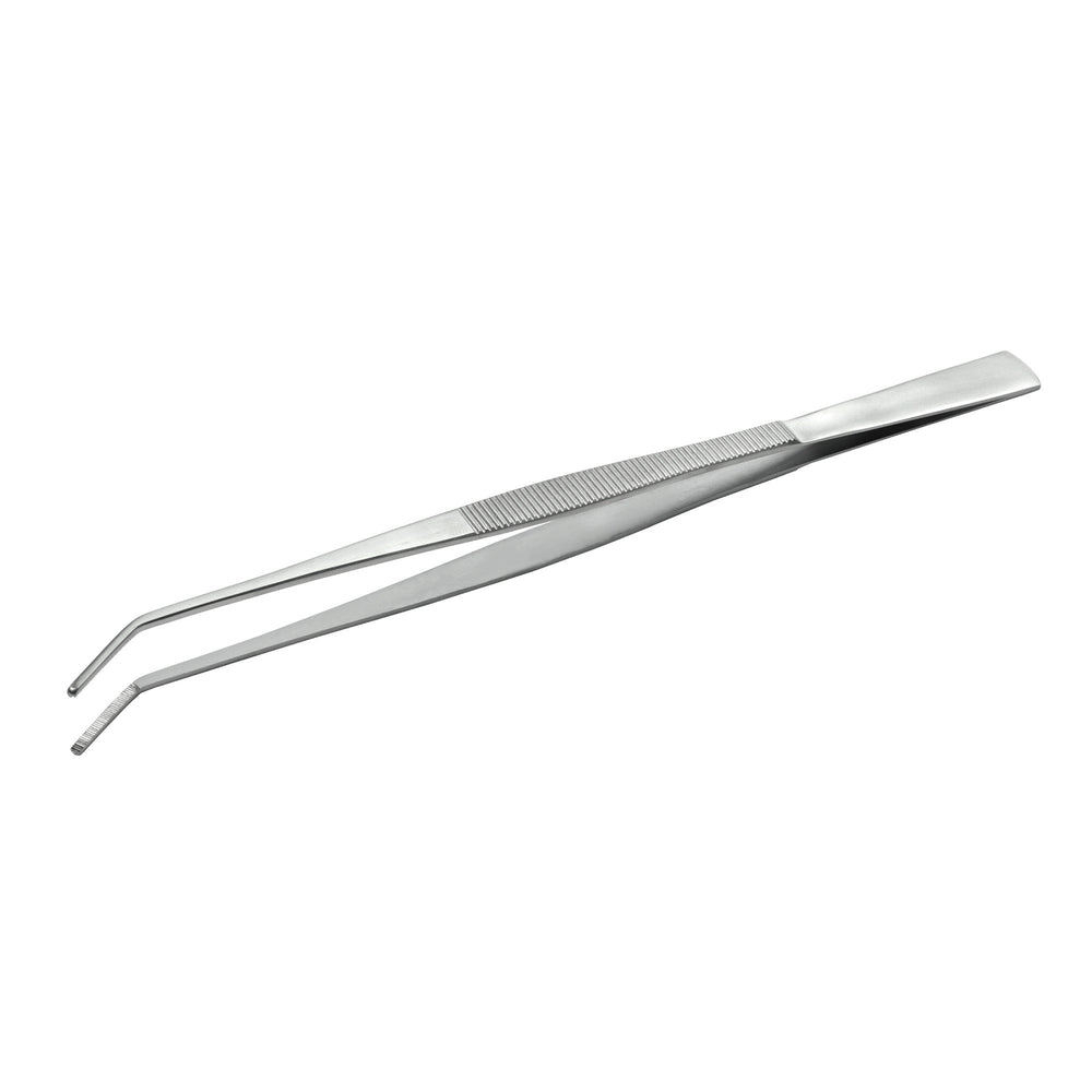 アネックス(Anex) 159 ステンレスピンセット ロング300ｍｍ 先曲（先端ギザ） - MisakaZoo