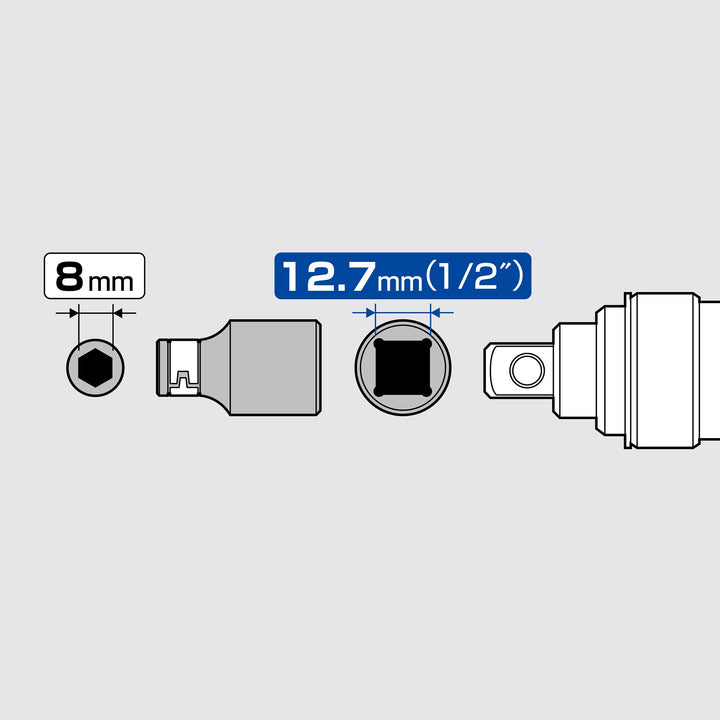 アネックス(Anex) 1901-BA 手動インパクトドライバー用アダプター 差込角12.7ｍｍ（1/2”）用 - MisakaZoo
