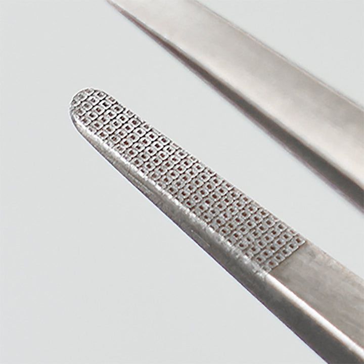 アネックス(Anex) 217-H ラバーグリップ付 ステンレスピンセット【はじピン】 先丸鷲型120mm（SUS420J2） - MisakaZoo