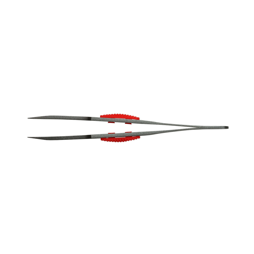 アネックス(Anex) 224 ラバーグリップ付 ステンレスピンセット 極細鋭型115ｍｍ 非粘着加工（SUS410） - MisakaZoo