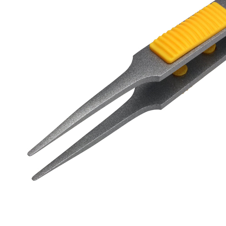 アネックス(Anex) 226 ラバーグリップ付 ステンレスピンセット 先丸型120ｍｍ 非粘着加工（SUS410） - MisakaZoo