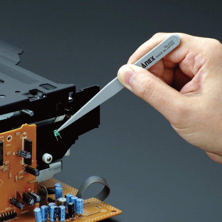 アネックス(Anex) 230 プラスチックピンセット 先細型120mm - MisakaZoo