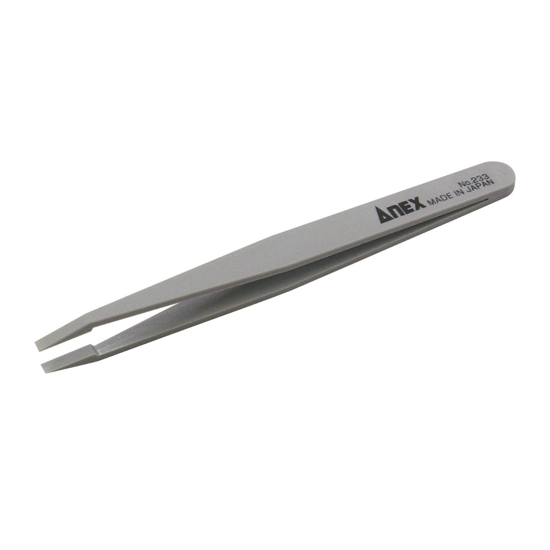 アネックス(Anex) 233 プラスチックピンセット 先平細型120mm - MisakaZoo