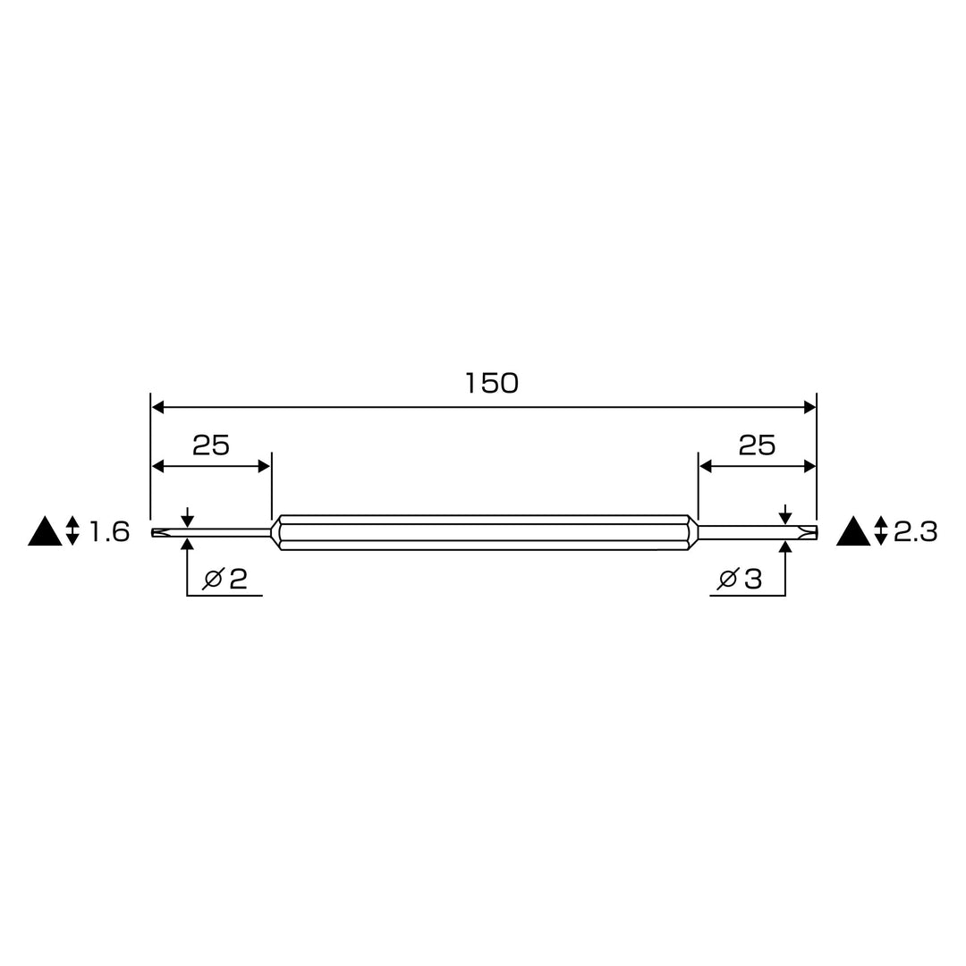 アネックス(Anex) 33-TR1623 三角ネジ用替ビット - MisakaZoo
