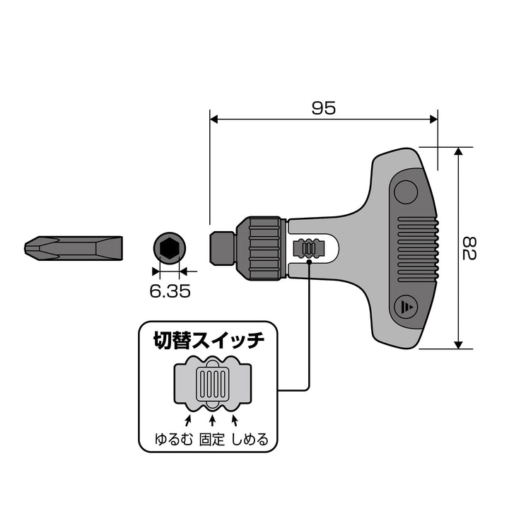 アネックス(Anex) 370 Ｔ型ラチェットドライバー - MisakaZoo
