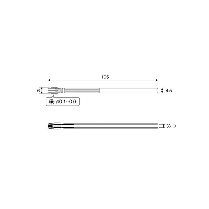 アネックス(Anex) 90-ST 強力ピンバイス貫通式 0.1～0.6ｍｍ（丸軸径） - MisakaZoo