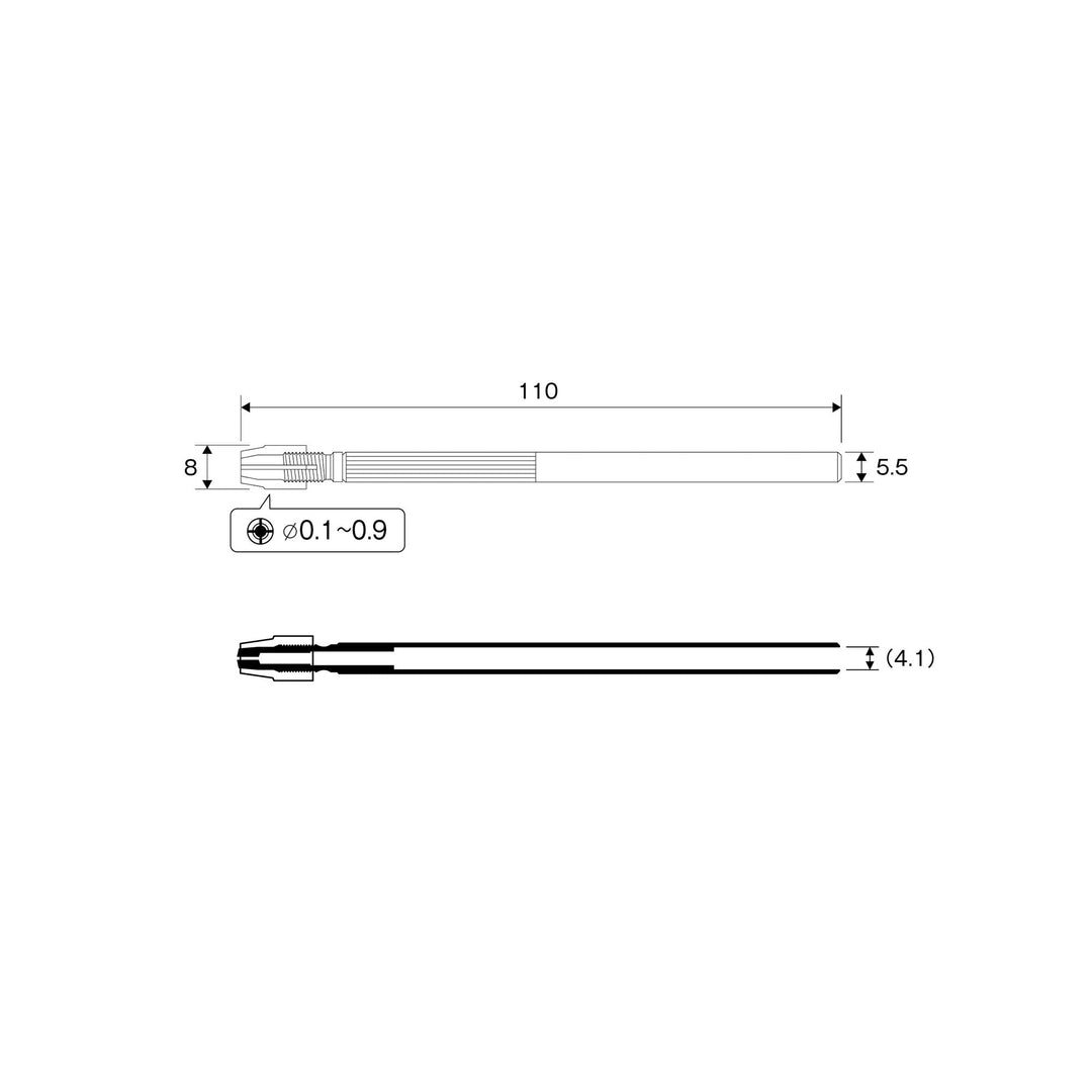 アネックス(Anex) 91 ピンバイス貫通式 0.1～0.9ｍｍ（丸軸径） - MisakaZoo