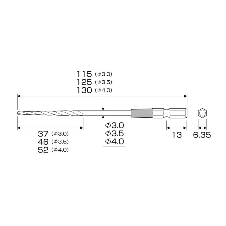 アネックス(Anex) ACK3-3354 カラーハイス下穴錐 3本組 3mm3.5mm4mm - MisakaZoo