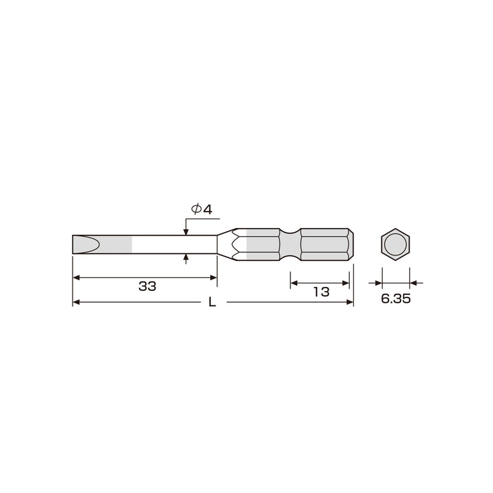 アネックス(Anex) ACMM-4065 カラービット 段付タイプ 2本組 －4×65 - MisakaZoo