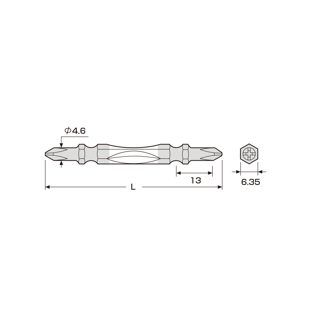 アネックス(Anex) ACTM5-2065 カラースリムトーションビット 5本組 ＋2×65 - MisakaZoo
