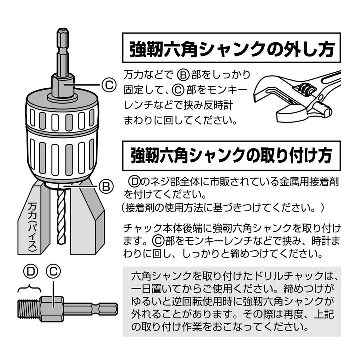 アネックス(Anex) AKL-190 インパクト対応 ラバードリルチャック Φ1.0～10ｍｍ - MisakaZoo